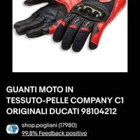 Guanti moto brand DUCATI mis. L