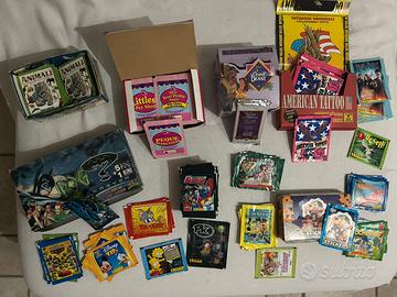 Varie figurine e tattoo vintage