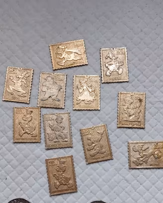 francobolli metallici Topolino
