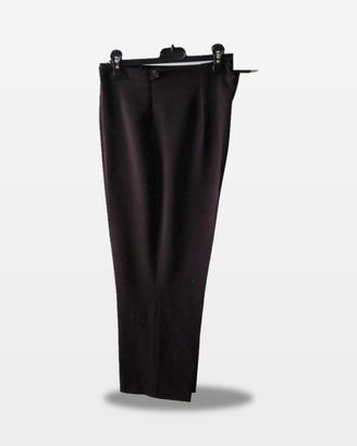 Pantaloni donna &CO viola scuro linea dritta