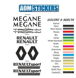 kit adesivi stickers renault megane tipo1