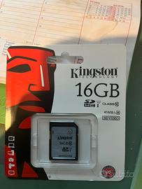 Kingston scheda SD 16 Gb nuova