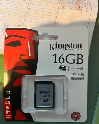 Kingston scheda SD 16 Gb nuova