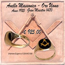 Anello Massonico Oro 1925