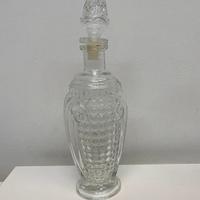 bottiglia vetro da grappa decorata