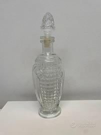 bottiglia vetro da grappa decorata