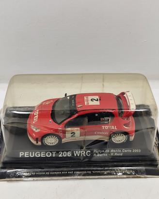 Modellino Peugeot 206 Wrc | Rallye Monte Carlo 