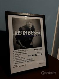 Quadro con corncie inclusa - justin Bieber