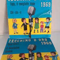 N.2 DISCHI 45 GIRI ZECCHINO D'ORO 1969