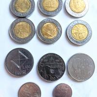 11x 500 lire 100 commemorative Repubblica italia