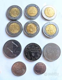 11x 500 lire 100 commemorative Repubblica italia