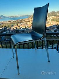 4 Sedie Eva Bontempi Grigio Antracite