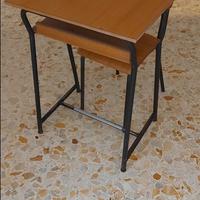  vintage design banco scuola industriale sedia 