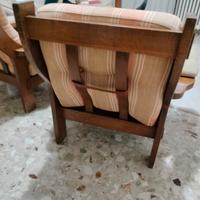 Coppia poltrone in legno