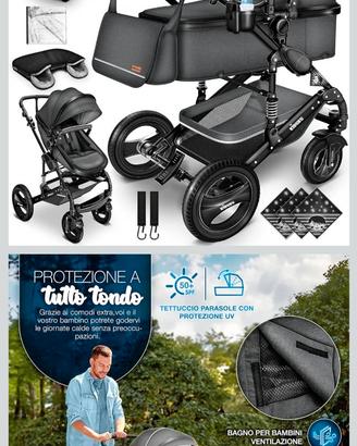 KIDUKU® 3 in 1 Passeggino Completo Trio.
