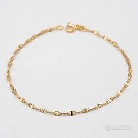Bracciale in oro giallo 18 kt traversina A.309