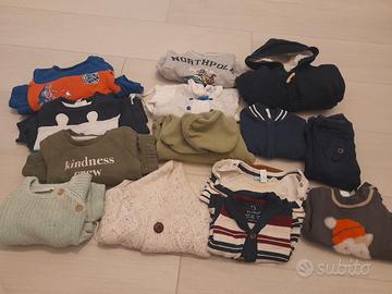 Lotto abbigliamento inverno neonato 6/9 mesi 68 cm