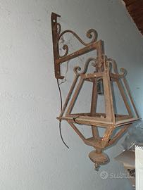 lampioncino in ferro battuto  anni 60 