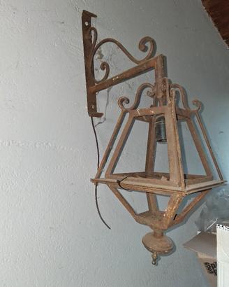 lampioncino in ferro battuto  anni 60 