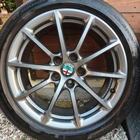 4 cerchi lega 17 alfa romeo giulia giulietta