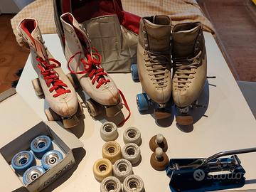 Coppia di pattini con accessori