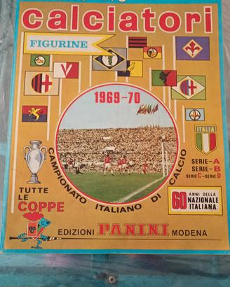 album Panini Calciatori 1969/70 vuoto con 120 fig.
