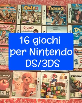 16 giochi per Nintendo DS e 3DS  (trattabile)
