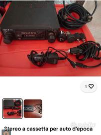 Stereo a cassetta per auto d'epoca