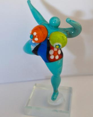 Statuetta in vetro di murano di Massimo Quaglietta