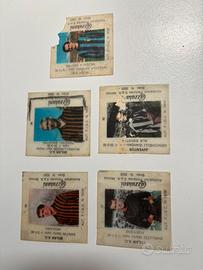 5 Figurine Diapositive Calciatori seria A 1965-66