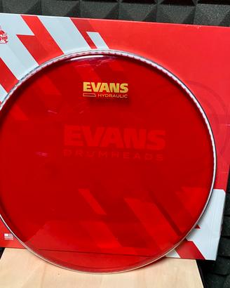 Pelle Batteria Tom Evans Hydraulic Red 13”