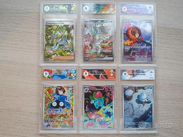 Lotto carte Pokemon Art Rare GRAAD 10