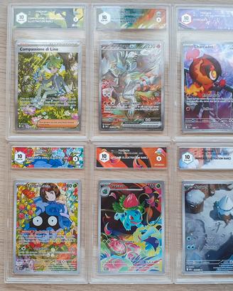 Lotto carte Pokemon Art Rare GRAAD 10