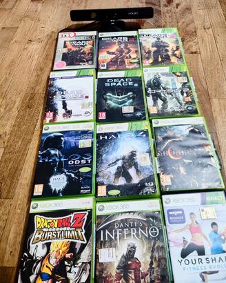 12 Giochi per xbox +sensore Kinect originale.
