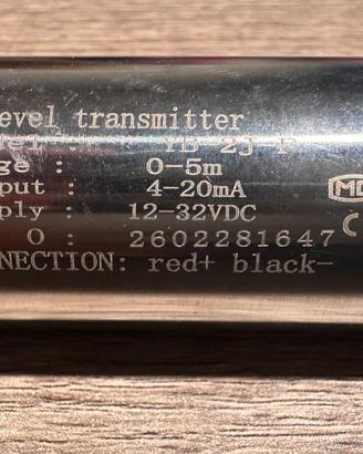 Sensore livello sommergibile 0-5m, 4-20mA, YB-2J-F