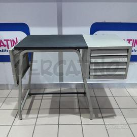 SCRIVANIA UFFICIO OLIVETTI 5 CASSETTINI PIANO PIEG