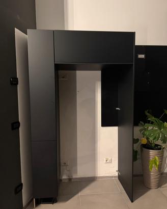 Mobile per frigo Life Cucine – Nero opaco