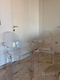 Coppia sedie Kartell Victoria Ghost trasparenti –