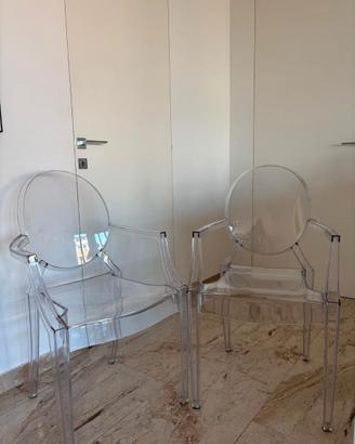 Coppia sedie Kartell Victoria Ghost trasparenti –