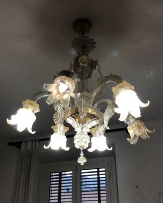 No spedizione. Lampadario artistico vetro Murano