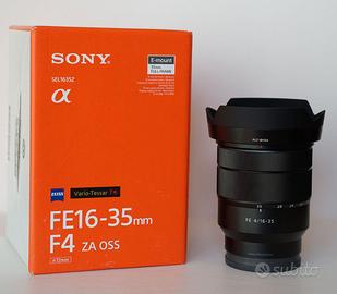 Ottica Sony SEL1635Z 16-35 f4 per E-Mount Alpha