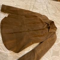 Giacca modello camicia in camoscio Marella