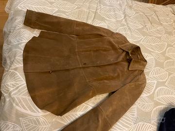 Giacca modello camicia in camoscio Marella