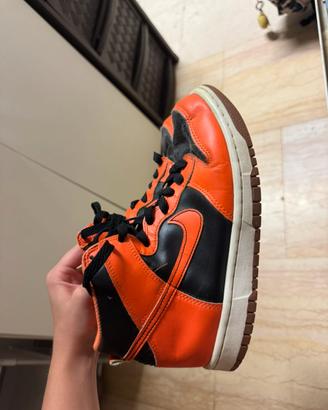 Scarpe nike dunk arancioni e nere