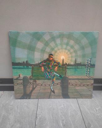 grande quadro Luigi Mezzadri Arlecchino 