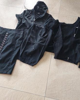 INSIEME DI  4 CAPI MAGLIERIA E 1 GONNA NERI