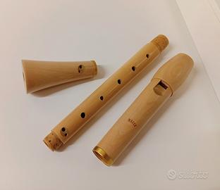 flauto dolce contralto moeck in legno di acero