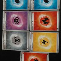 7 carte Pokemon Energia Base 