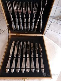 Set posate argento 800 