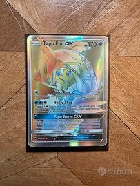 Carta Pokémon Tapu Fini GX 152/147 rainbow rare